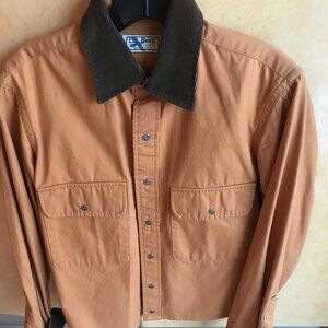 Woman denim Shirt . L L Bean. Western style. Vintage. Small.
